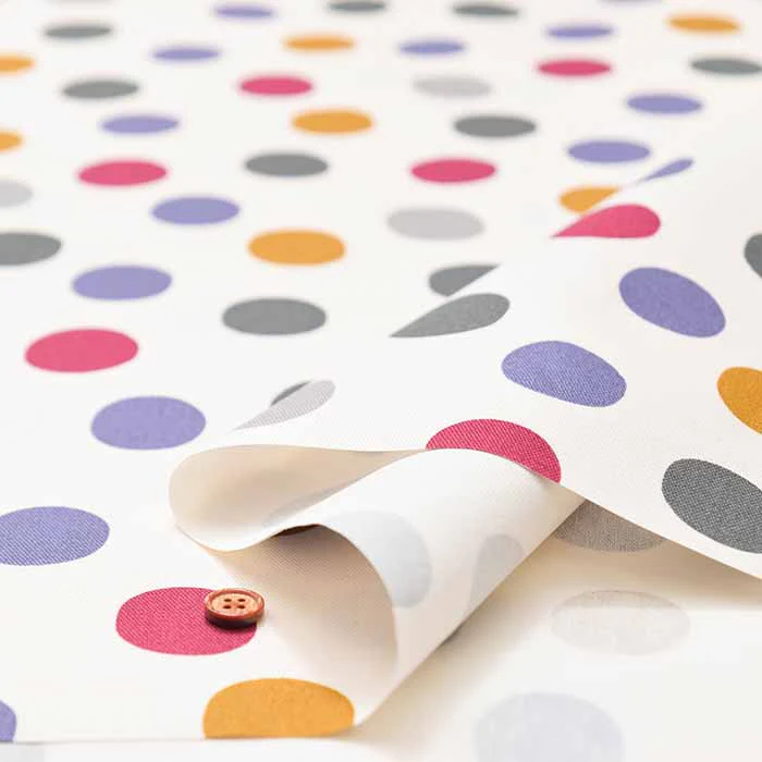 Water-Repellent Cotton Oxford Fabric - uni_9 Rough Dot - Image 8