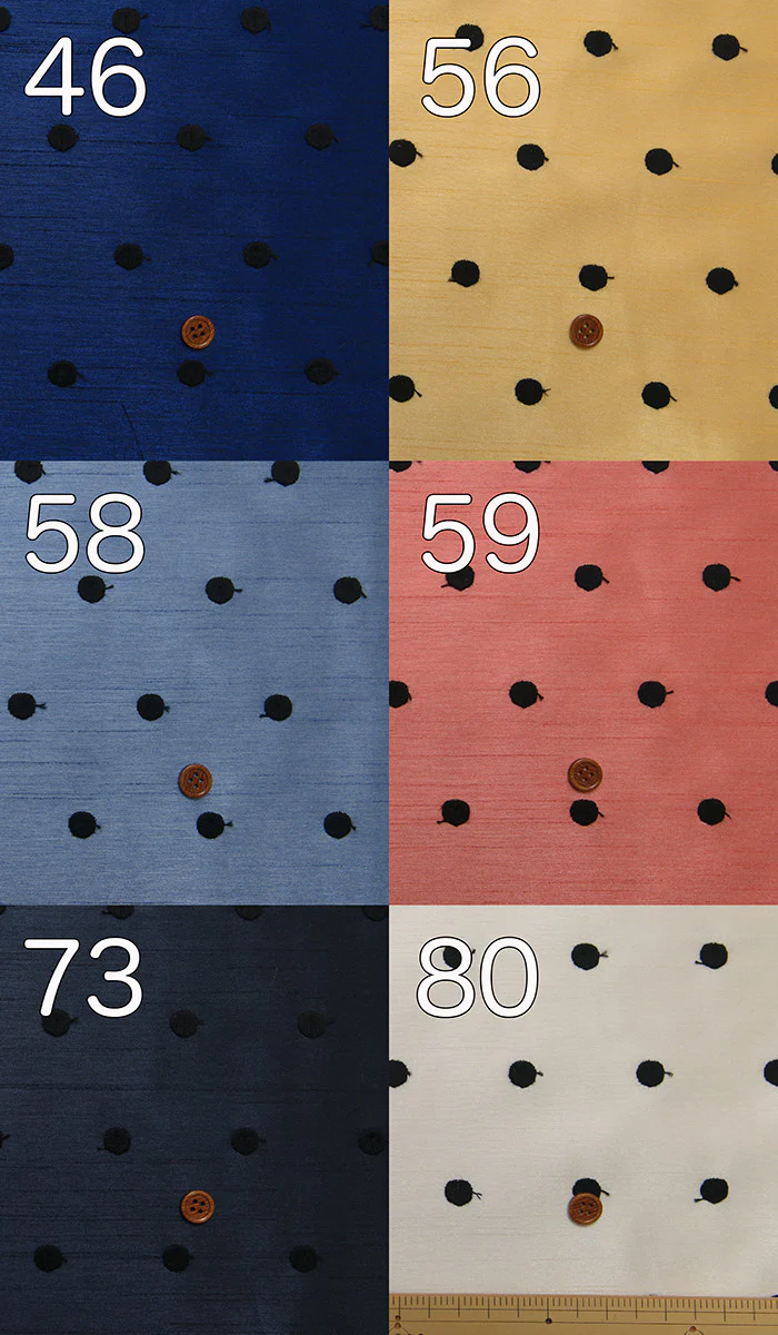 Cation Shantung Embroidered Lace – Dot [2F] - Image 3