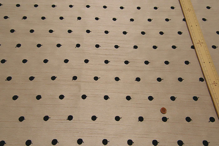 Cation Shantung Embroidered Lace – Dot [2F] - Image 4