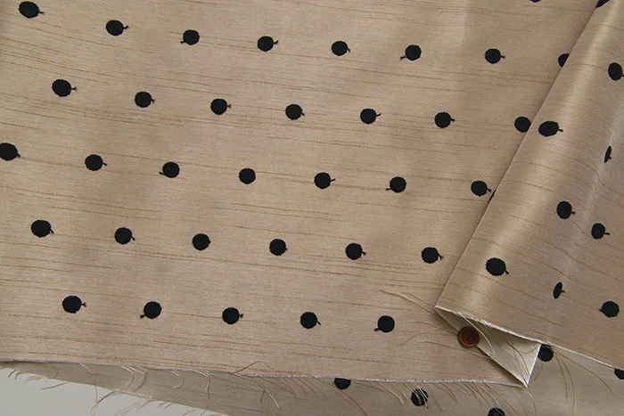 Cation Shantung Embroidered Lace – Dot [2F] - Image 5